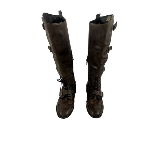 All Saints Spitalfields Women's  Boots Knee-High brown Leather Size 40 (9.5) - Picture 5 of 14